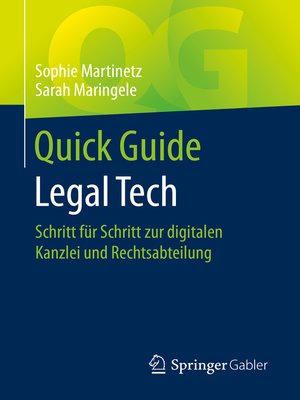 cover image of Quick Guide Legal Tech